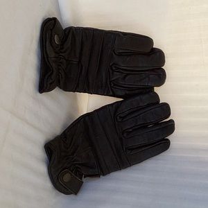 Black Leather Gloves Thinsulate lined